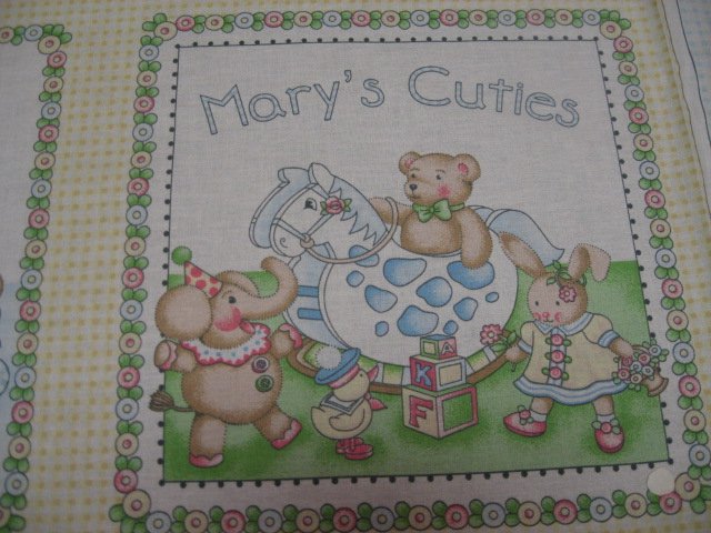 Image 1 of Mary Engelbreit Little Cuties Soft Book Fabric Panel to sew /