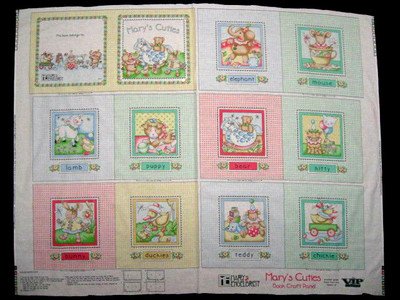 Image 0 of Mary Engelbreit Little Cuties Soft Book Fabric Panel to sew /