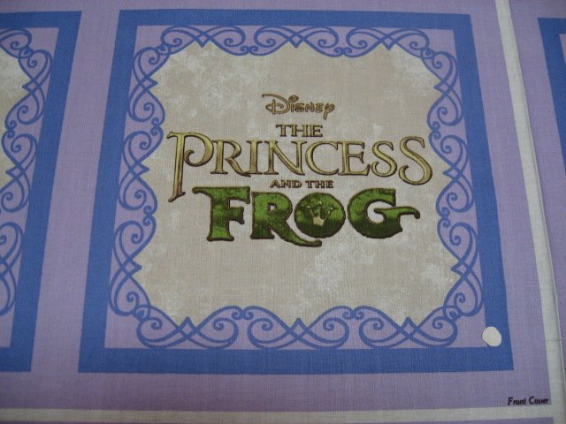 Image 2 of Disney Princess Frog Thomas Kinkade Soft Book fabric Panel to sew /