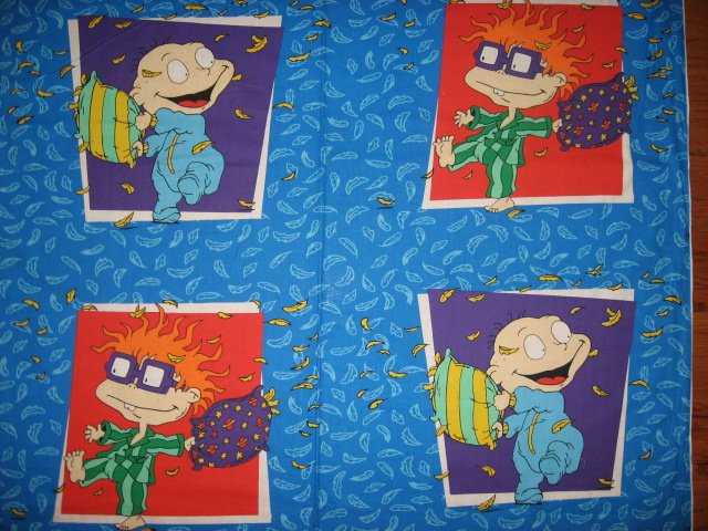 Chuckie pillow fight Fabric Pillow Panel set to sew