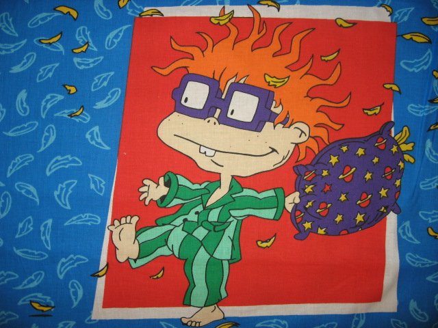 Image 1 of Chuckie pillow fight Fabric Pillow Panel set to sew