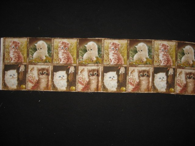 Cats and kittens Artist Giordano Pictures sixteen squares of cotton fabric