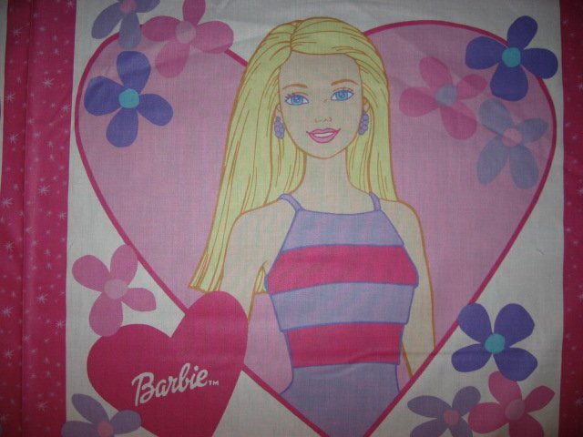 Image 2 of Blonde Barbie Set of Four Pillow Panels Fabric to sew