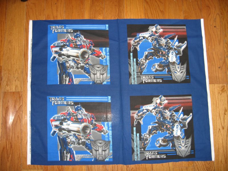 Image 0 of Transformers Hasbro Movie 4 Pillow Panels New Fabric 