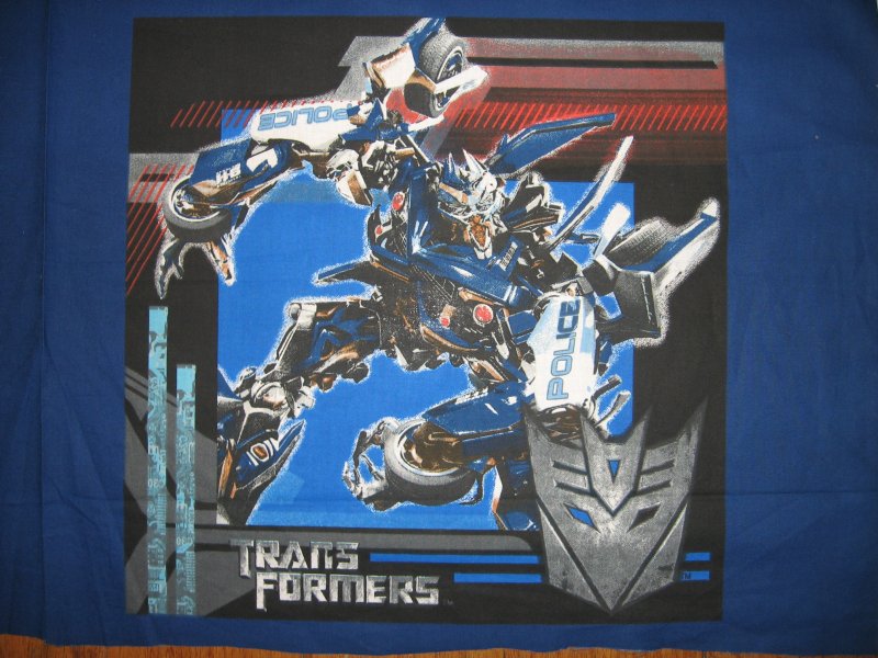 Image 1 of Transformers Hasbro Movie 4 Pillow Panels New Fabric 