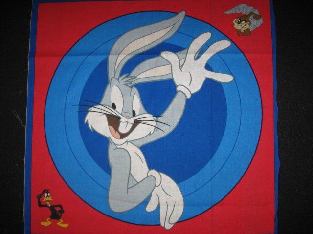 Image 0 of Warner Brothers Bugs Bunny Cotton Fabric Pillow Panel 