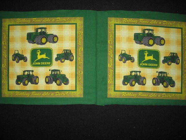 Prestomart John Deere Logos Large Yellow And Green Two Pillow