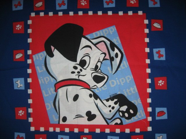 Image 2 of Disney Dalmatian Dogs Domino and Dipper Pillow panel fabric set of two to sew 