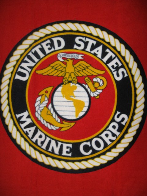 United States Marines Military Fleece Blanket