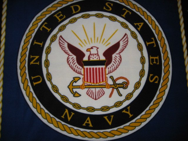 United States Navy Stars Flag Military Fleece Blanket