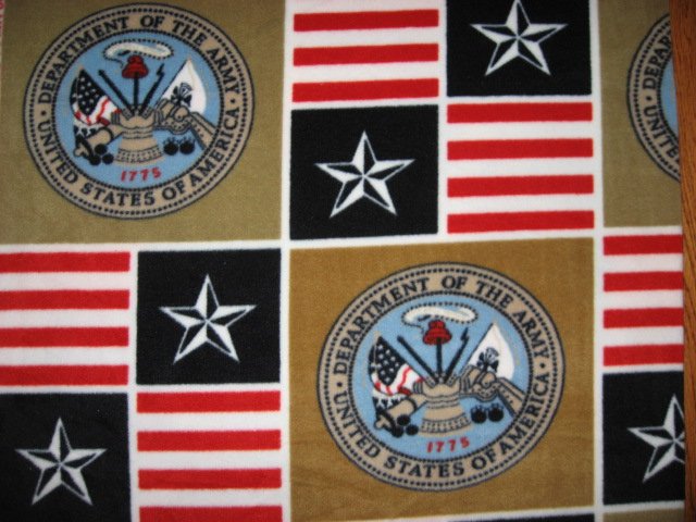 United States Army Military overall print Fleece Blanket