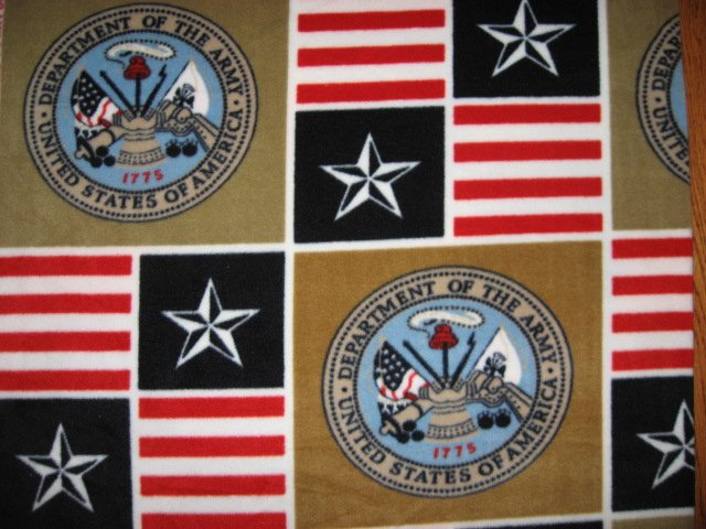 Image 0 of United States Army Military overall print Fleece Blanket