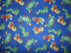 Thumbnail of Frogs Bees and Bugs Child Bed size Fleece Blanket