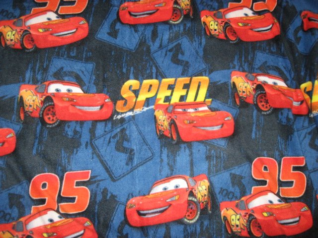 Image 0 of Licensed McQueen Pixar Cars Speed Child Bed Size Size homemade Fleece Blanket