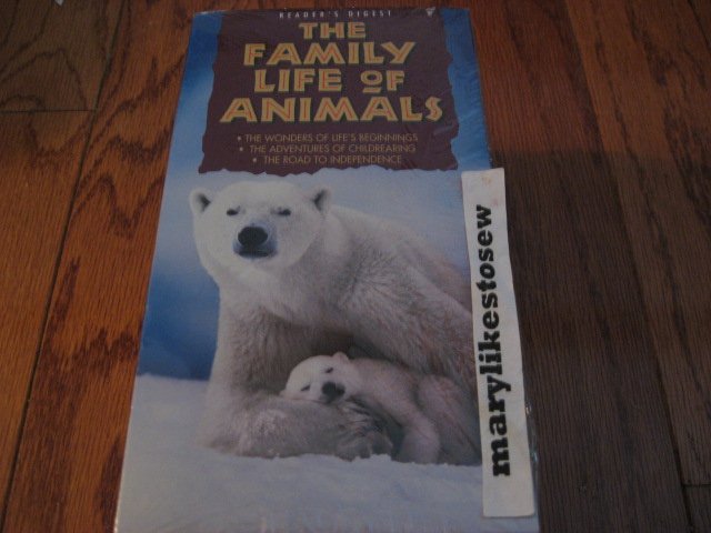Image 0 of The Family life of animals Readers Digest 3 VHS set Unopened