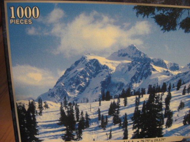 Image 2 of Mount Rushmore Peace dove and Mount Shuksan, Washington 3 deluxe sealed  puzzle