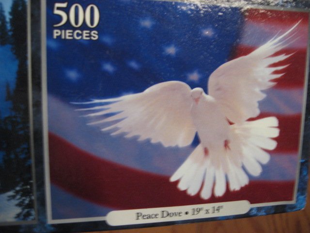 Image 3 of Mount Rushmore Peace dove and Mount Shuksan, Washington 3 deluxe sealed  puzzle