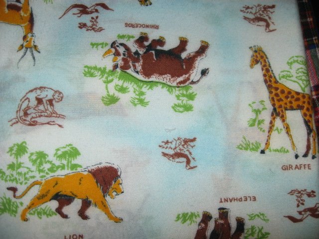 Lion giraffe  jungle animals with names Flannel blanket rhino 
