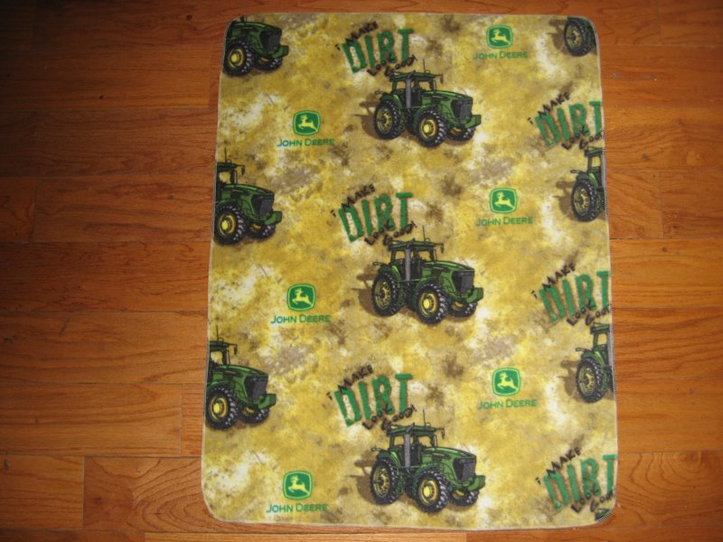 Image 0 of John Deere Tractor Fleece Blanket  baby29