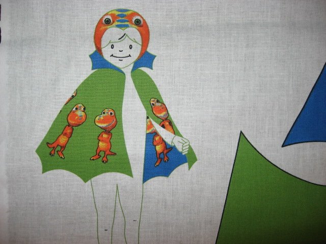 Image 1 of Licensed Dinosaur Buddy Cape and hood to sew for school play Halloween costume