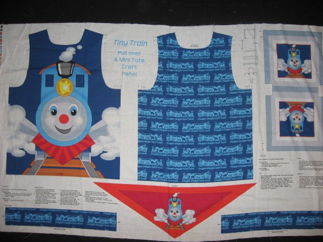 Tiny Train pull over and treat bag to sew for school play or Halloween costume