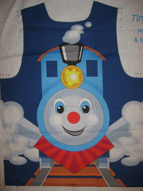 Image 1 of Tiny Train pull over and treat bag to sew for school play or Halloween costume