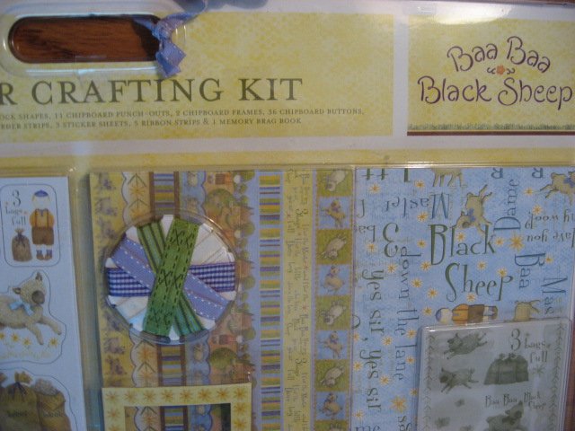 Image 2 of Debbie Mumm Paper Crafting Kit with baby brag book Stickers Paper Ribbon Letters
