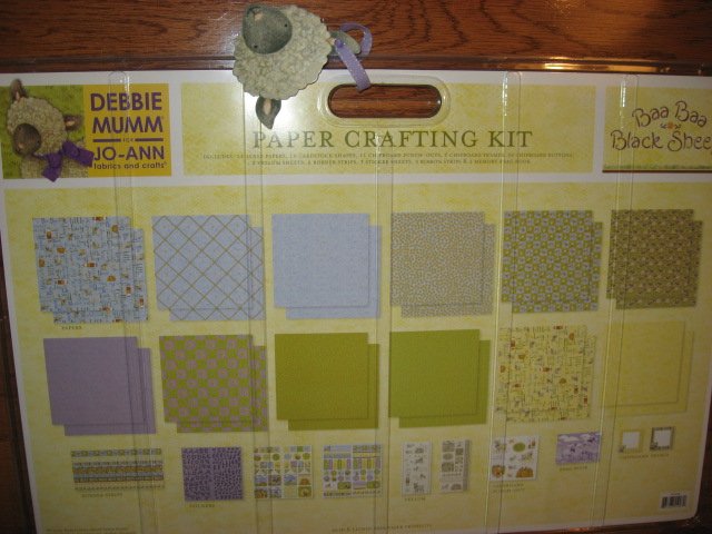 Image 5 of Debbie Mumm Paper Crafting Kit with baby brag book Stickers Paper Ribbon Letters