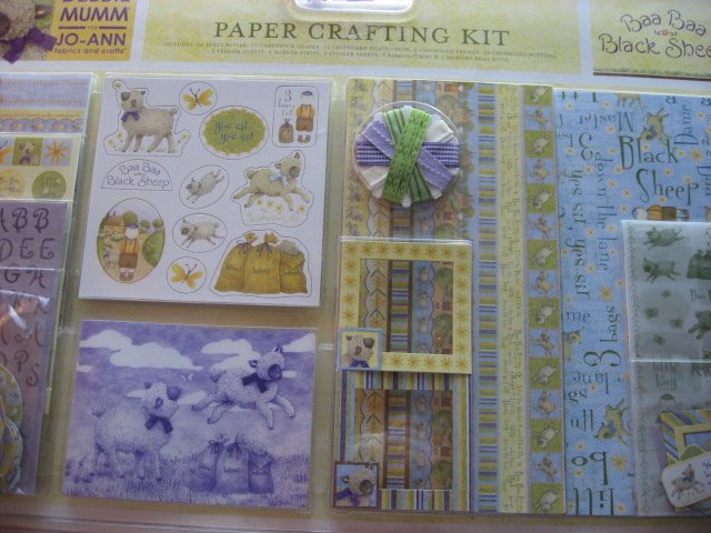 Image 6 of Debbie Mumm Paper Crafting Kit with baby brag book Stickers Paper Ribbon Letters
