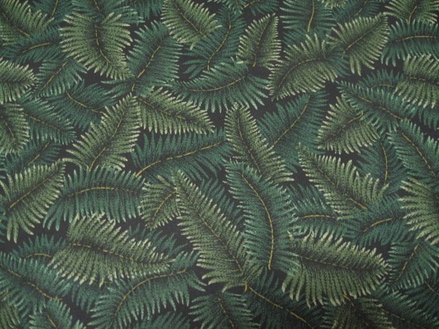 Ferns on VIP Fabric By the yard Beautiful dark green 