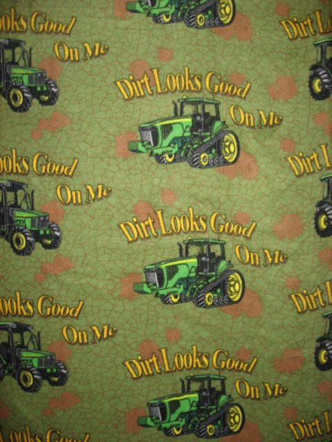 John Deere Tractors fleece bed blanket 60X72 long handmade guaranteed work