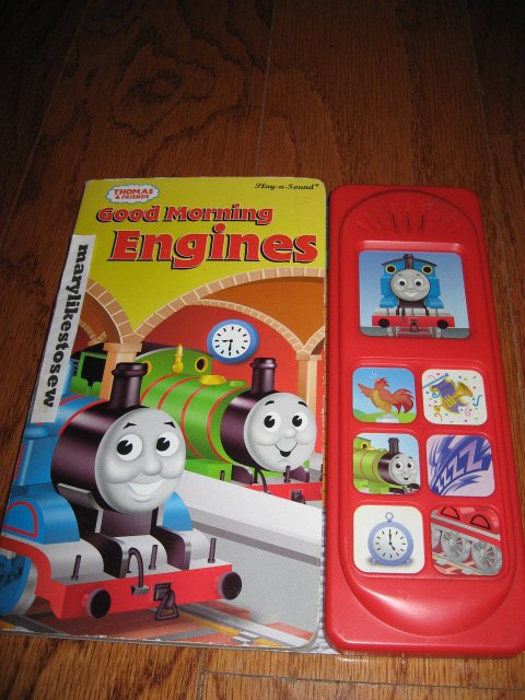 Thomas the Train toy train sound book good morning engines