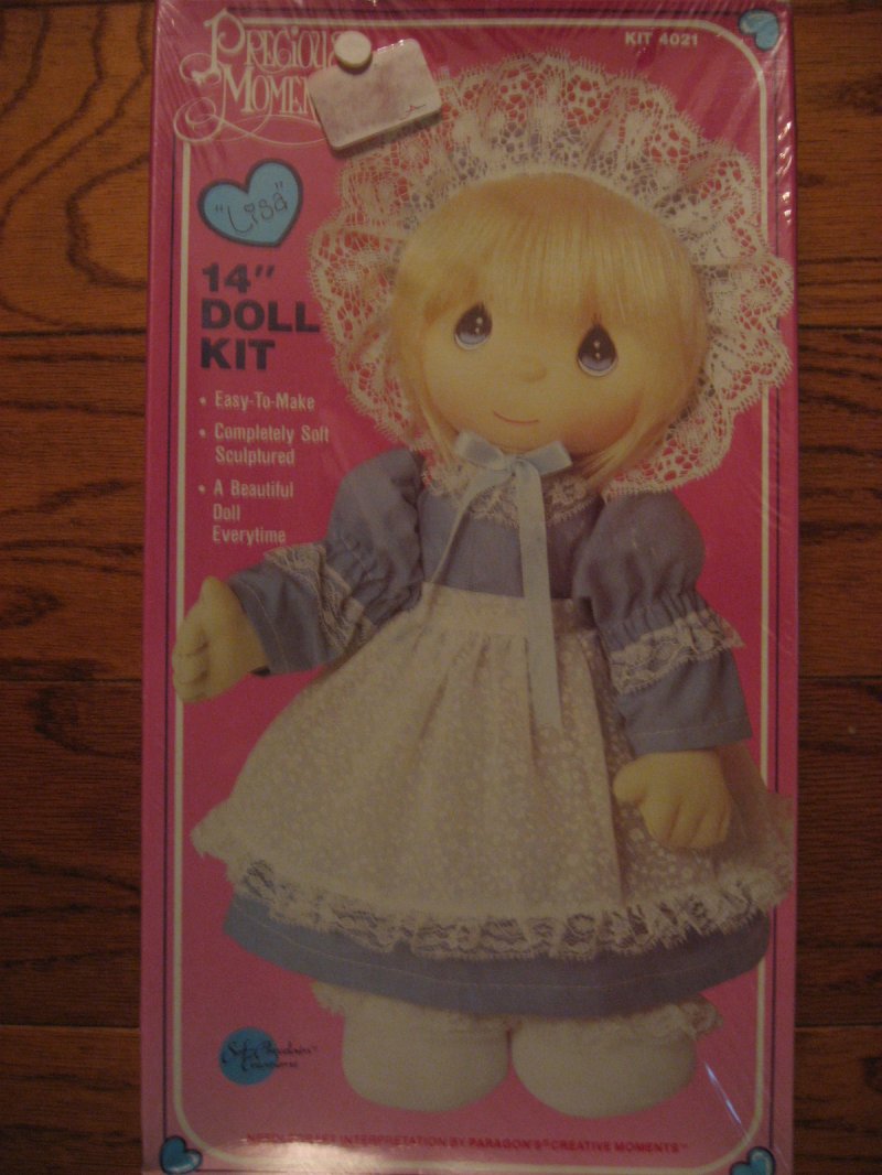 Lisa 1985 Doll kit Precious Moments Adorable fabric To Sew