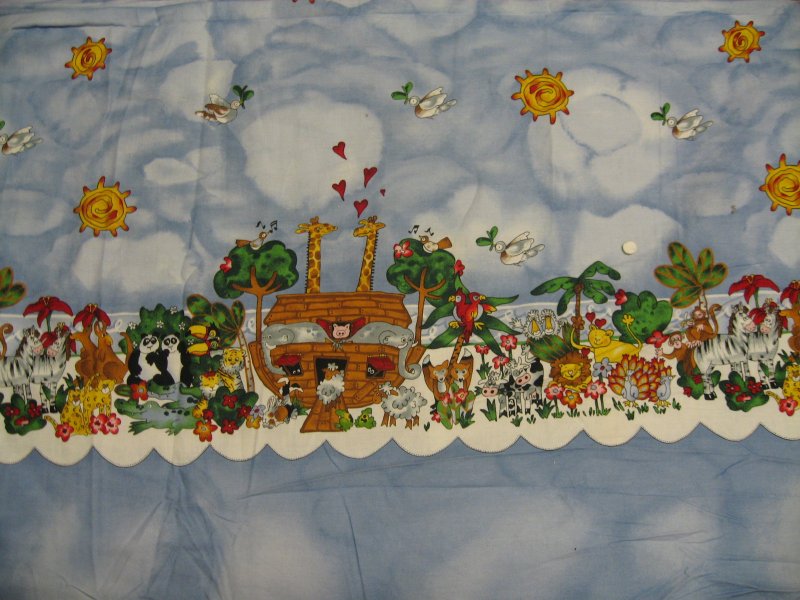Noah's Ark Border Print  fabric to sew Alexander Henry 1995