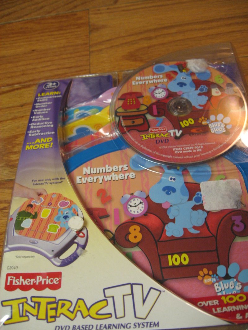 Image 0 of Fisher Price Interactv Blues Clues Numbers Everywhere DVD Based Learning System