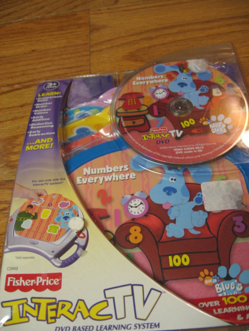 Fisher Price Interactv Blues Clues Numbers Everywhere DVD Based