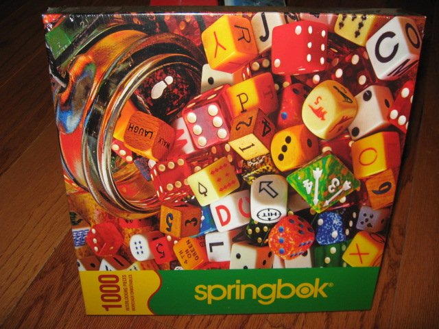 Dice Lucky Roll 1000 pc Springbok sealed Puzzle 2008 new