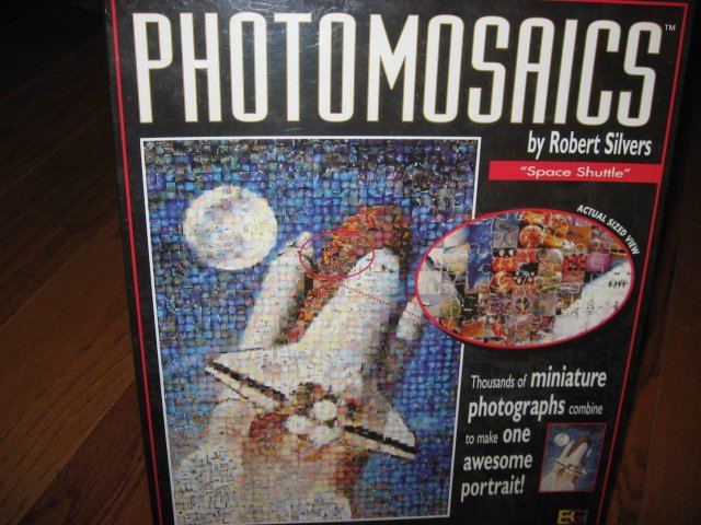 Space Shuttle rocket Photomosaics 1000 pc  jigsaw puzzle Robert Silvers Rare new