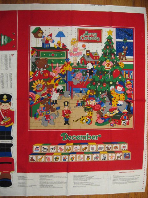 Image 0 of Advent Calendar Fabric Wall Panel to sew 