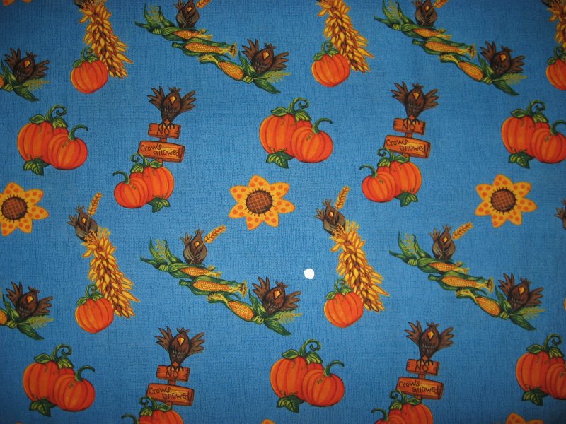 Image 1 of Daisy Kingdom Halloween Harvest Scarecrow and backing fabric to sew