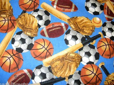 Image 0 of sports bat glove soccer ball flannel blanket 