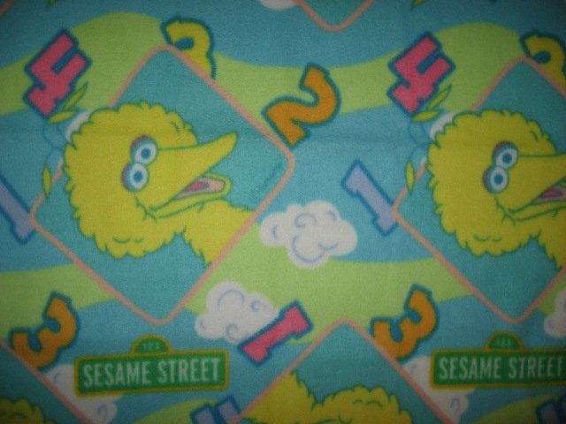 Image 0 of Sesame Street Big Bird baby blanket Handmade with licensed fleece