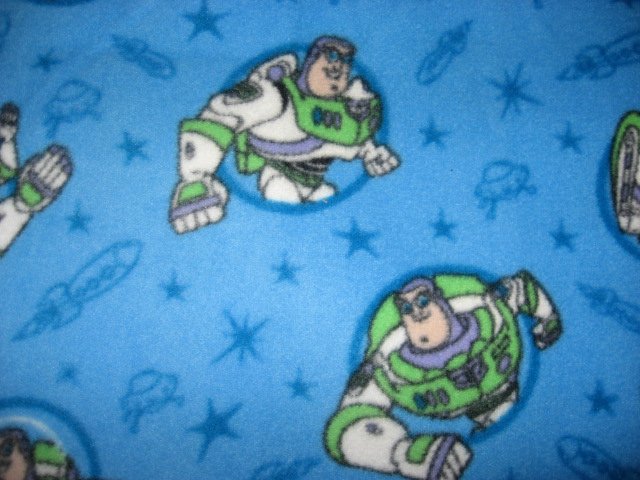 Image 1 of Buzz Lightyear blanket for toddler Handmade with licensed fleece