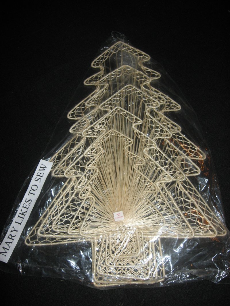 Abaca trees decorations to craft or to hang set of five