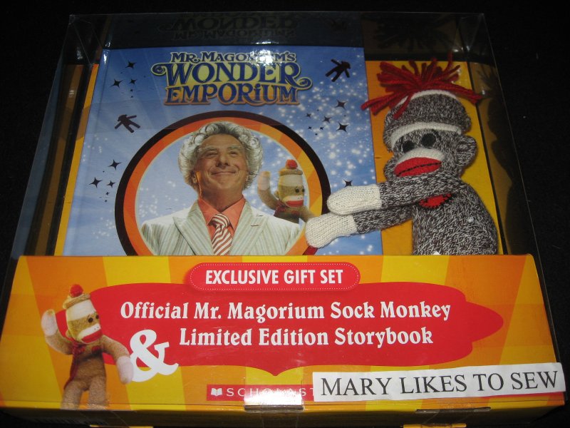 Image 0 of Mr. Magorium's wonder emporium exclusive gift set sock monkey and story book New