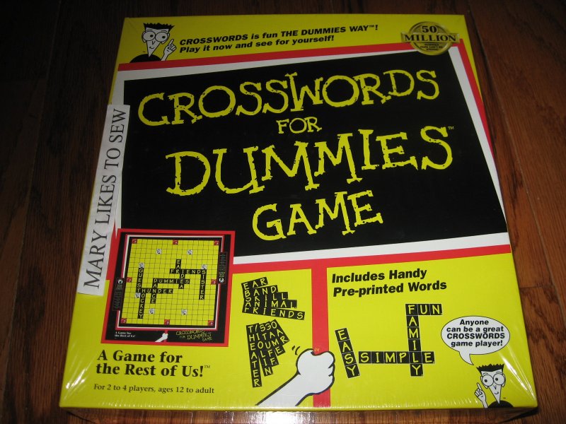 Crosswords for dummies game New in box 1998