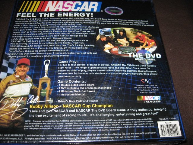 Image 1 of Nascar the DVD board game 2005 New in sealed box 2005