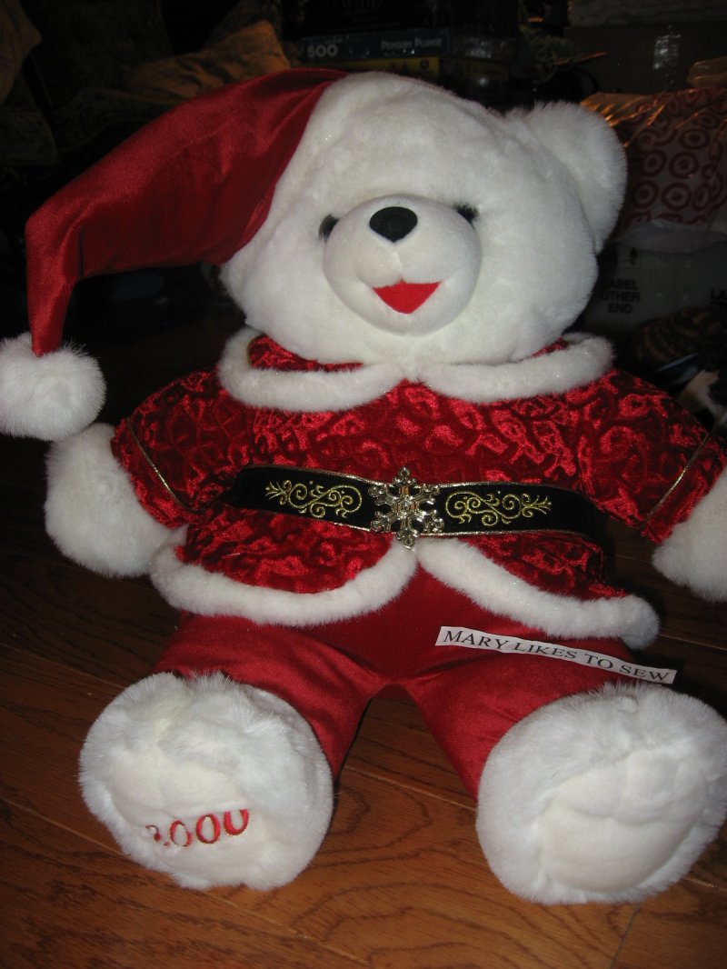Collectible Christmas Snowflake Teddy Bear plush new 2000 22