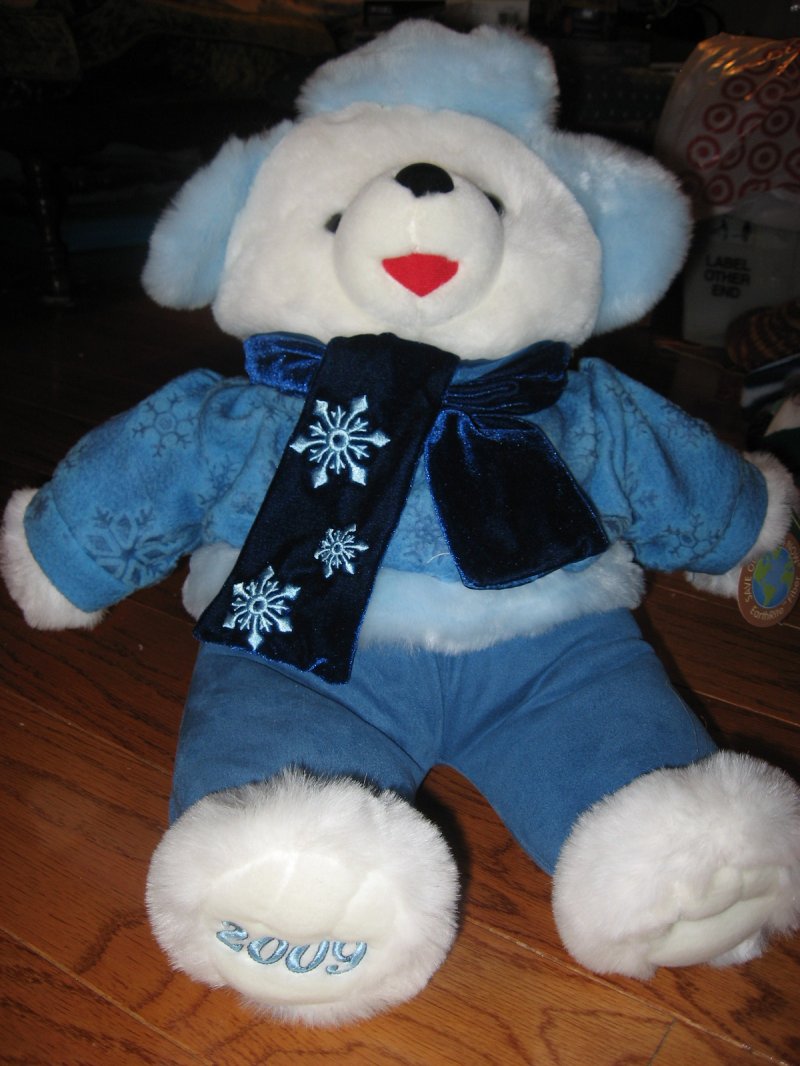 Image 0 of Snowflake Teddy Bear plush new collectible 2009 20
