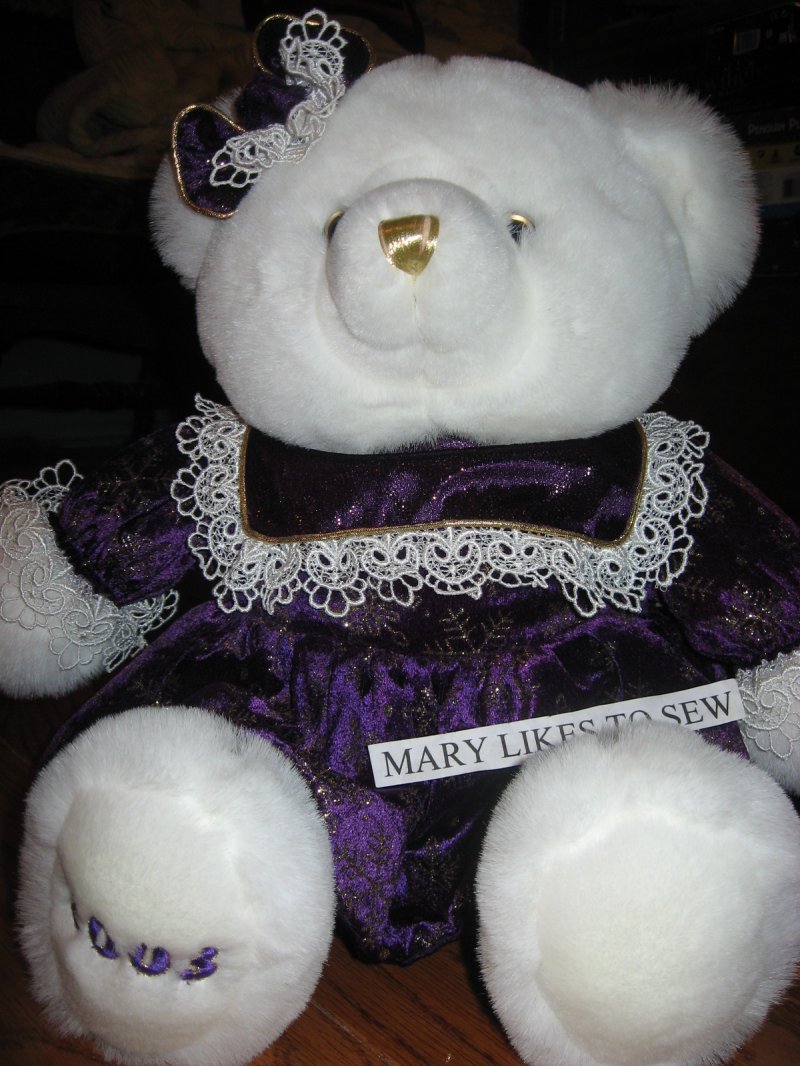 Collectible Christmas Snowflake Dan Dee Plush Girl Teddy Bear new 2003 19
